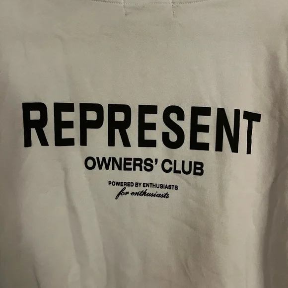 Represent White Hoodie SIZE M - Picture 4 of 5